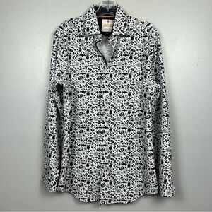 Tom Baine men’s Halloween Collection Slim fit button front shirt, size medium.